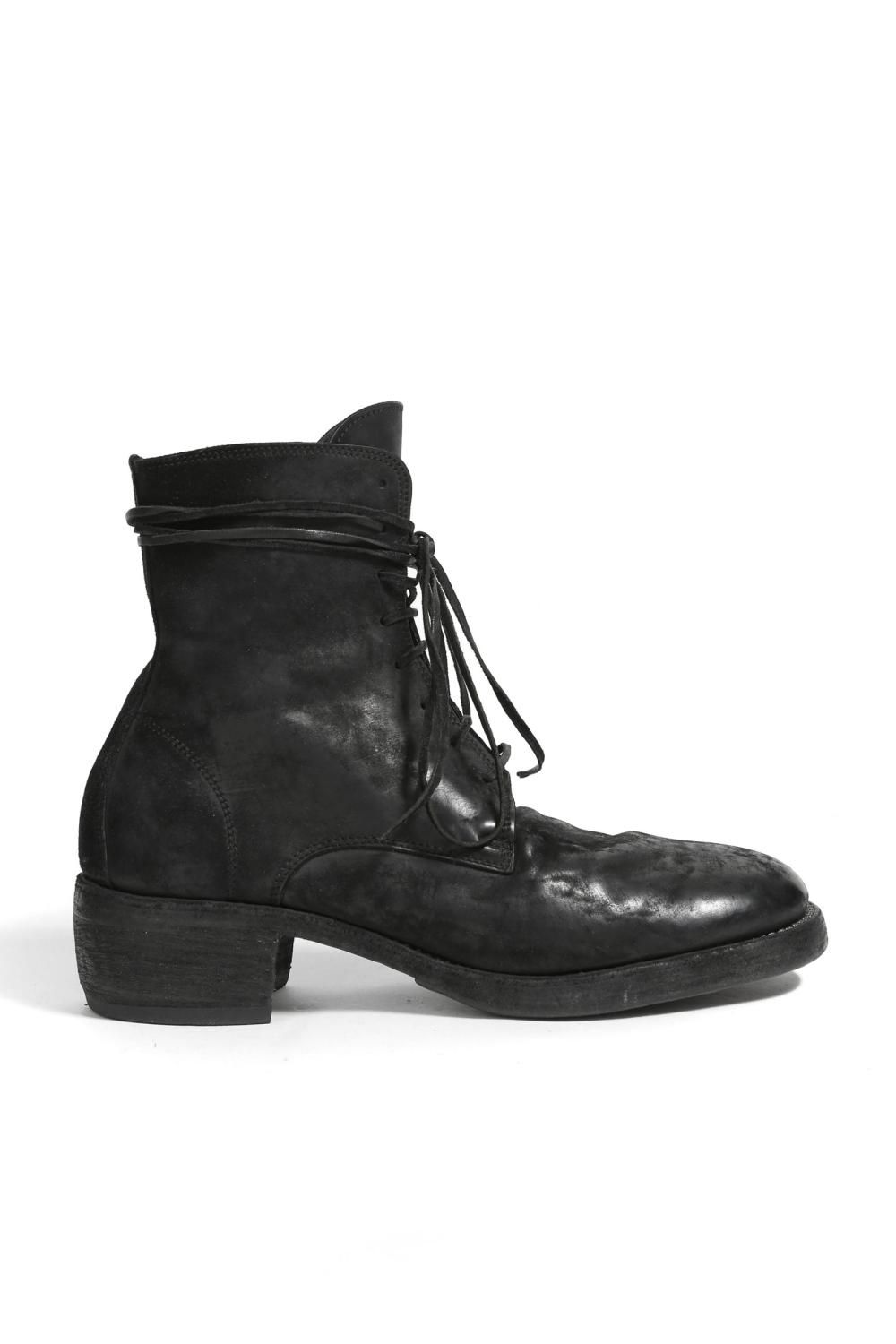 希少 GUIDI / 美品 795Z LACE UP BOOTS/ DOUBLE SOLE / HORSE CORDOVAN