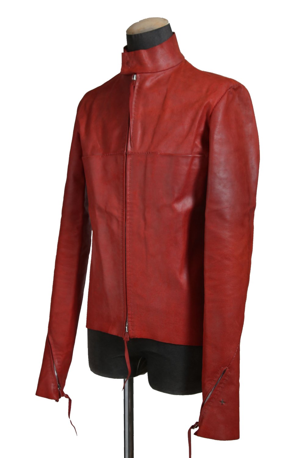 国内未入荷 m.a+ / 18SS LEATHER BIKER JACKET / GUIDI PIG REVERSE / size 48(S) RED  エムエークロス / ブランド古着のセレクトショップ - Le;construction Store 大阪北堀江 / Rick OwensやBoris  Bidjan Saberi、incarnationなどのユーズド販売