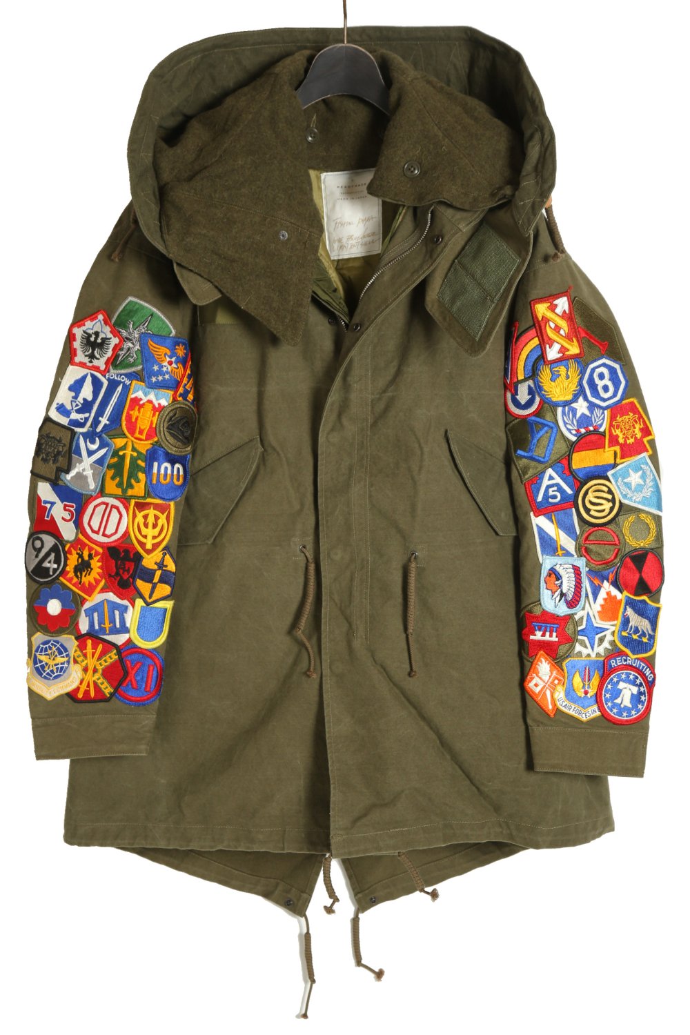  READYMADE / FISHTAIL PARKA with QUILTING LINNER /  / size 1 (KHAKI) ǥᥤ  