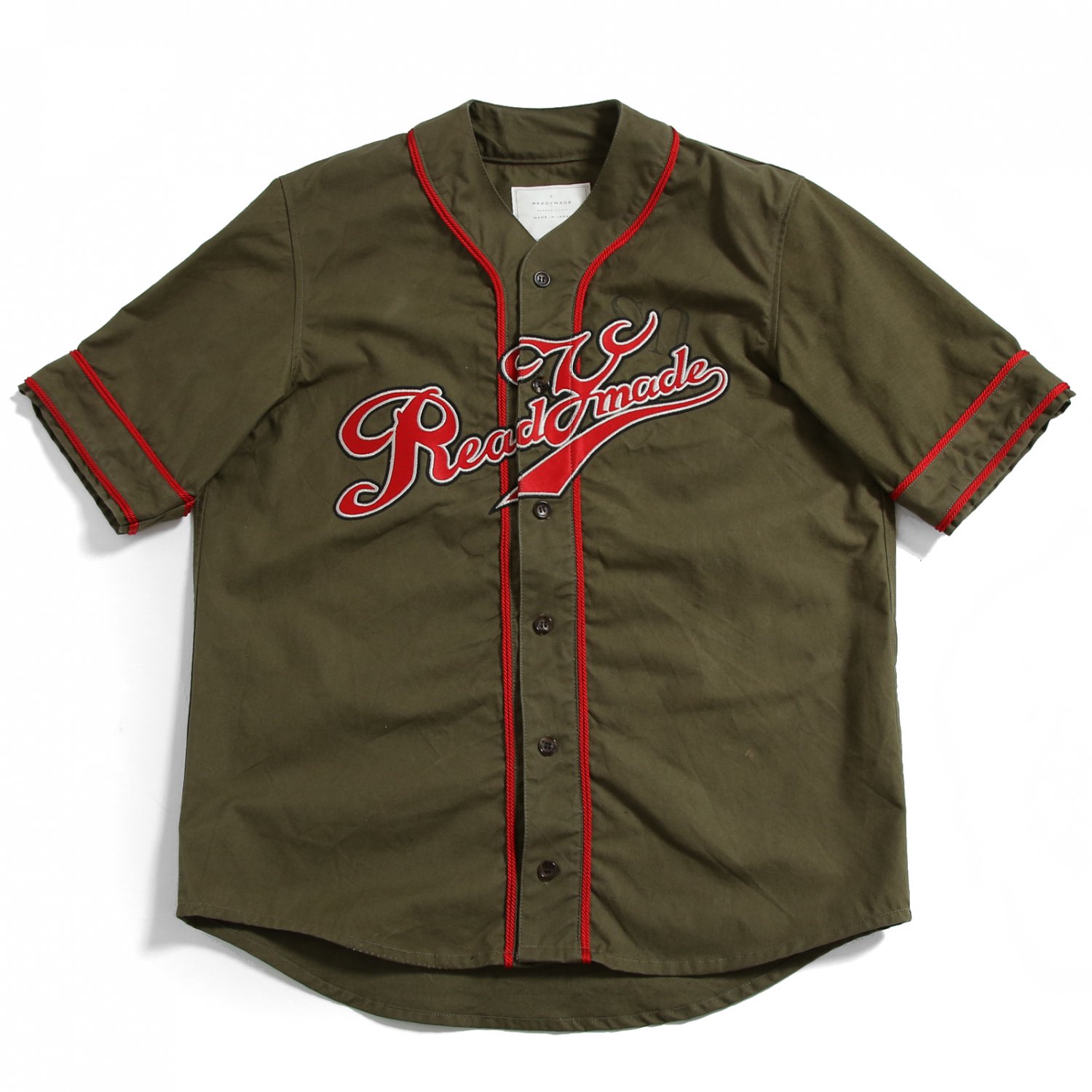 <img class='new_mark_img1' src='https://img.shop-pro.jp/img/new/icons1.gif' style='border:none;display:inline;margin:0px;padding:0px;width:auto;' />READYMADE /  BASEBALL SHIRTS  / size 0 (KHAKI) ǥᥤ  