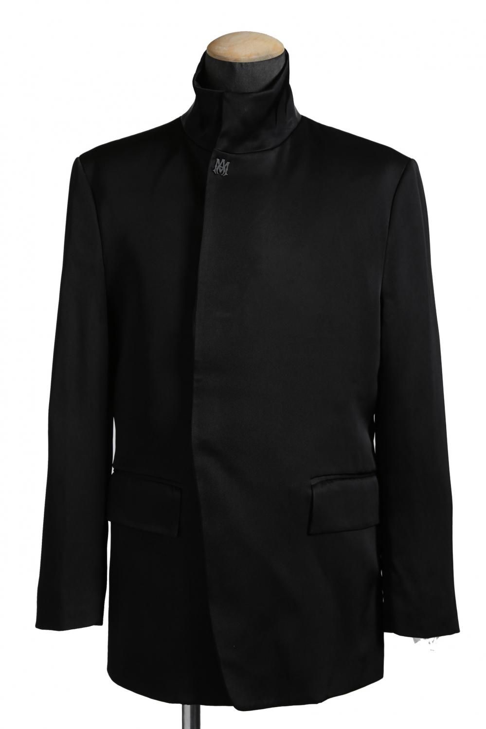 The Viridi-anne ハイネックコート メルトンウール ラップコート