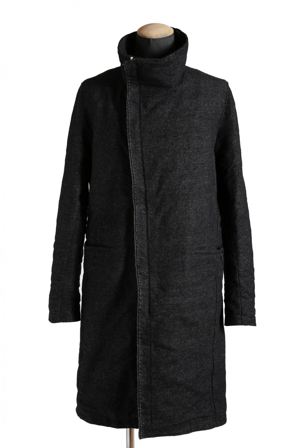 レオン掲載定価14万美品】AKM shawl long trench coat
