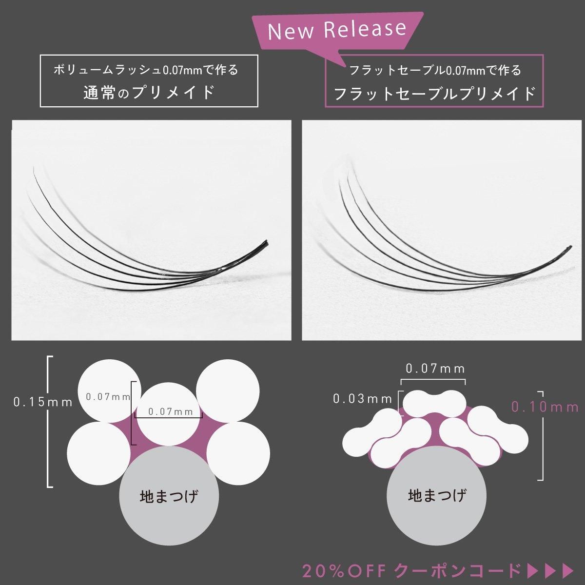 フラットセーブル 5D プリメイド Cmix|ラッシュヴォーグ