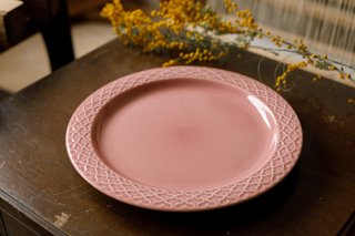 クイストゴー　Cordial Palet（コーディアル　パレット）ピンク 24cm ディナープレート