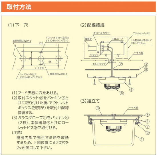 【未開封】クラコ フードライト LEDタイプ HLD-100F x3個 厨房用