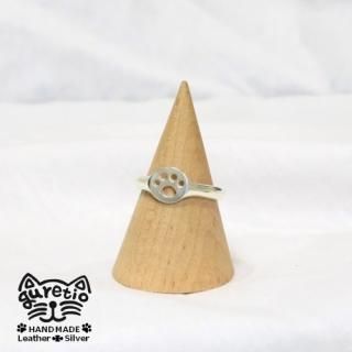 展示品！ハンドメイド♪ ヴィンテージレザーのレザーリング 14.5号