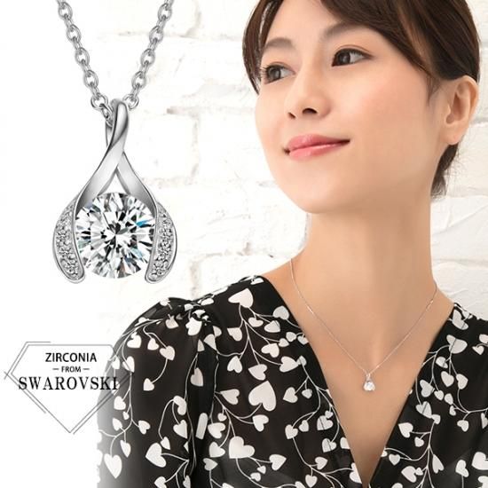 SWAROVSKI ????ネックレス（本物）シルバー