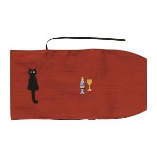 仲良し猫 刺繍バッグ (レッド) - Atsuko Matano 公式 仲良し猫 刺繍バッグ (レッド) - Atsuko Matano 公式
