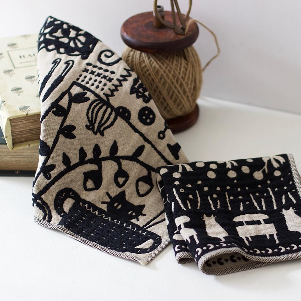 グレのハンカチ Dieffe Kinloch（ディエッフェ キンロック）コットンプリント