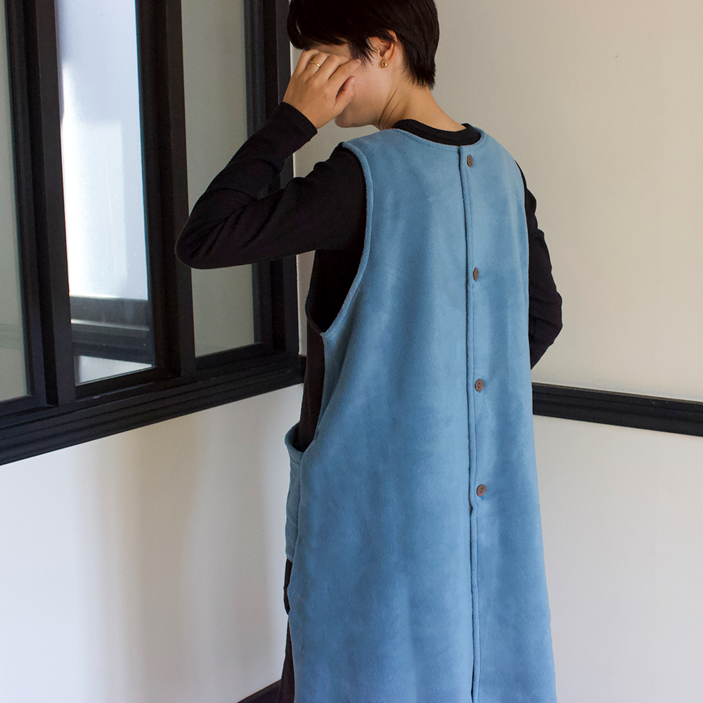 ツートン 背付きエプロン - Atsuko Matano 公式オンラインショップ ツートン 背付きエプロン - Atsuko Matano 公式オンラインショップ