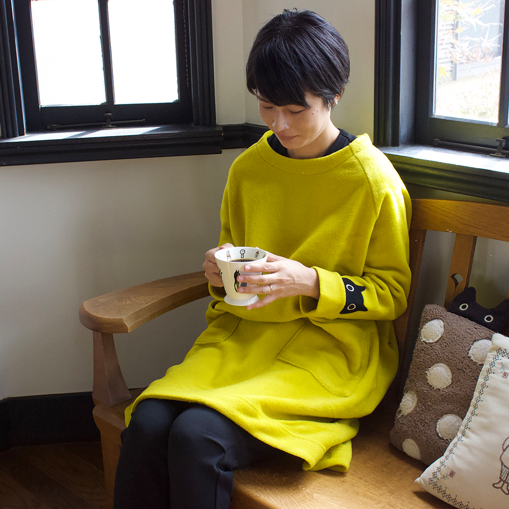 ツートン 長袖チュニック - Atsuko Matano 公式オンラインショップ ツートン 長袖チュニック - Atsuko Matano 公式オンラインショップ