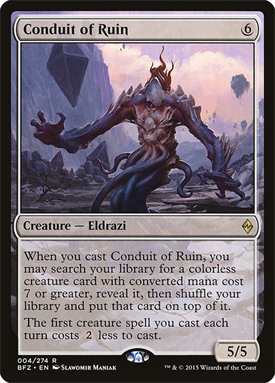 破滅の伝導者 Conduit Of Ruin Bfz 英語 戦乱のゼンディカー
