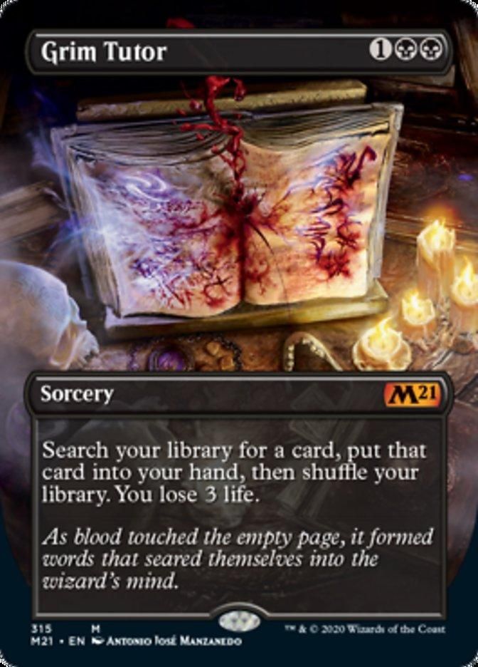 不気味な教示者 Grim Tutor M21 英語 拡張アート 基本セット21 不気味な教示者 Grim Tutor M21 英語 拡張アート 基本セット21