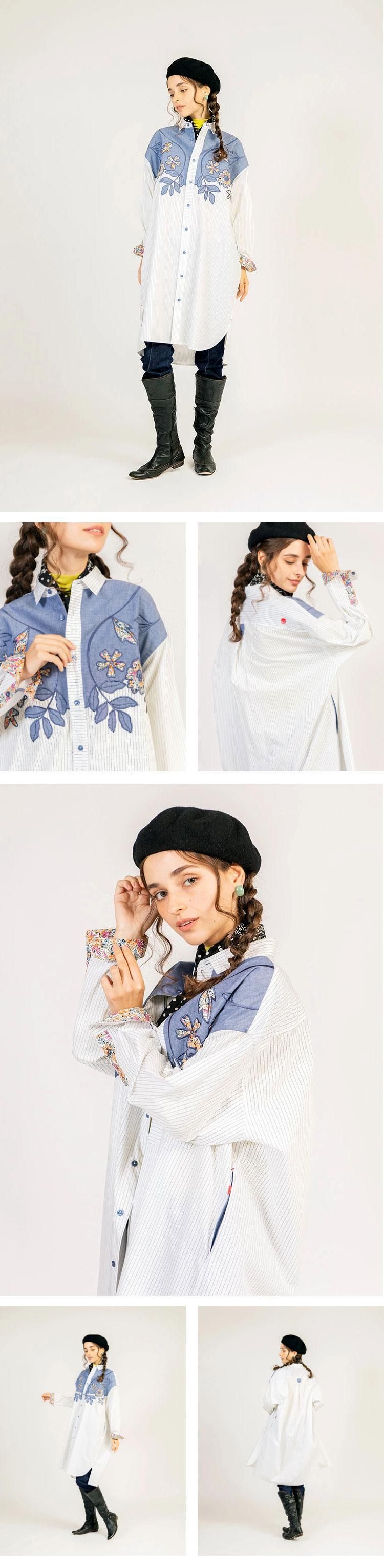 蔦と花 (Ivy Flowers) - 河谷シャツ