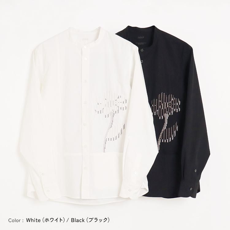 河谷シャツ: 草花のデザイン　「跳ねる」 Pixel flower (ピクセルフラワー) - JAPAN - 河谷シャツ