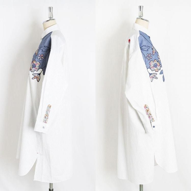 花卉67 蔦と花 (Lvy Flowers) - 河谷シャツ