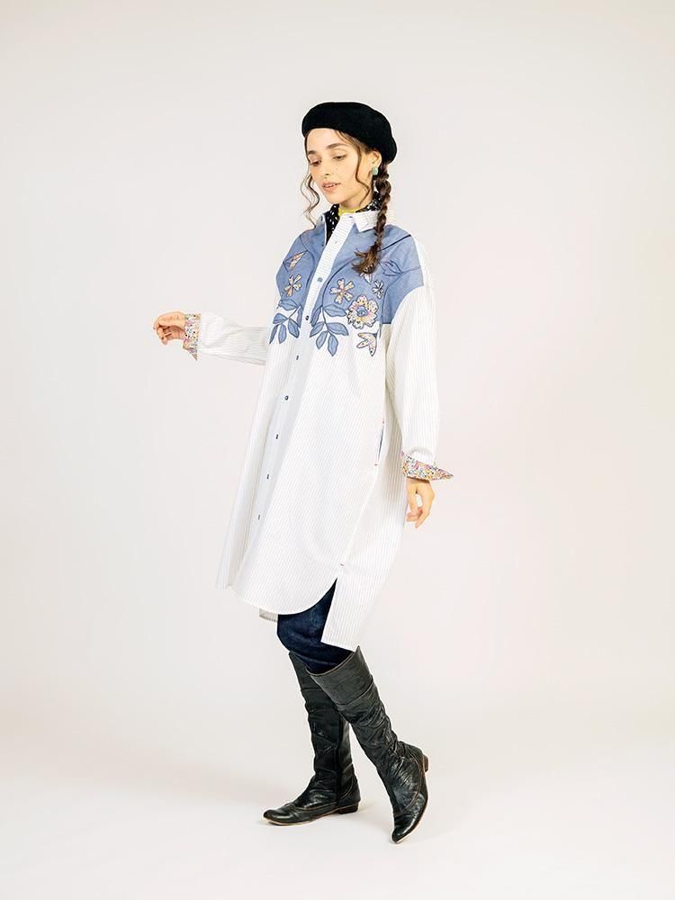 蔦と花 (Lvy Flowers) - 河谷シャツ