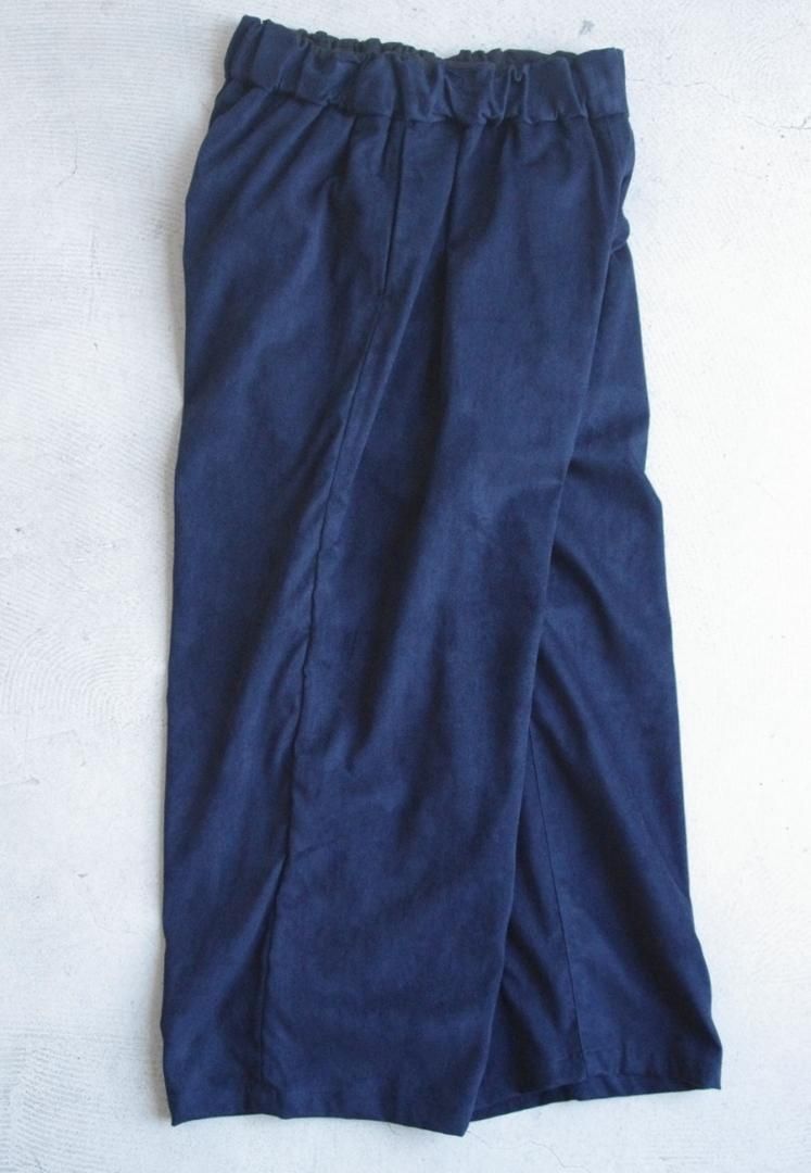NO CONTROL AIR A8-NC125PF 割繊ポリエステル　スエード　ワイドパンツ　[NAVY]