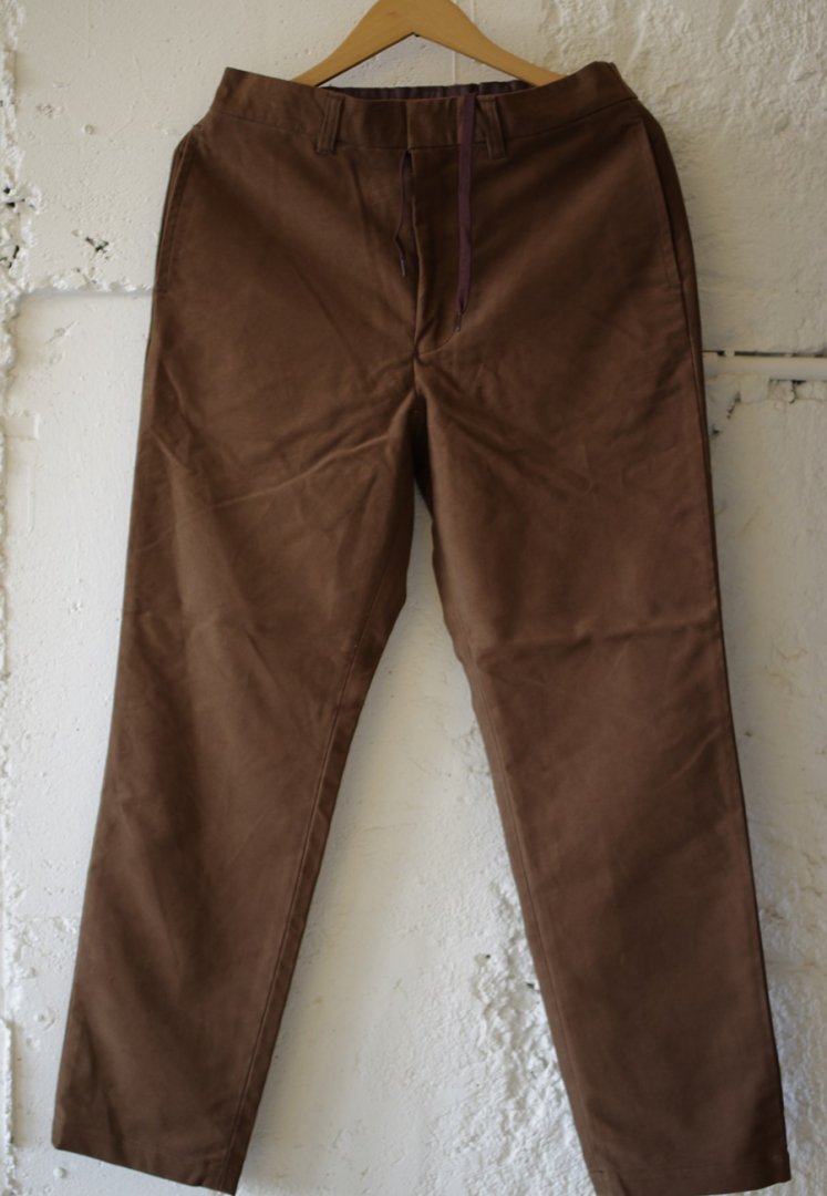 A VONTADE VTD-0395-PT COTTON SUEDE EASY TROUSERS [CIGER BROWN]