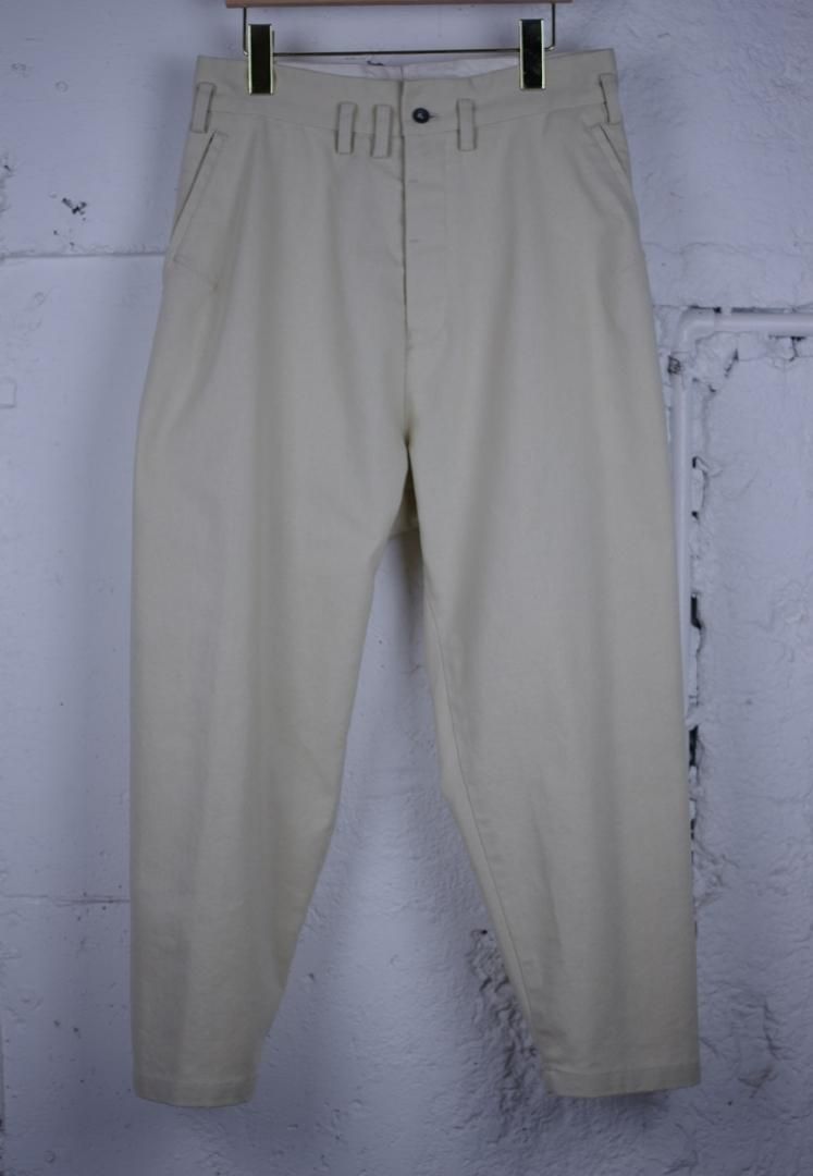 FIRMUM S0-FR032PF ポリエステル＆コットン　ローカウント糸　ホップサック　パンツ[VANILA]
