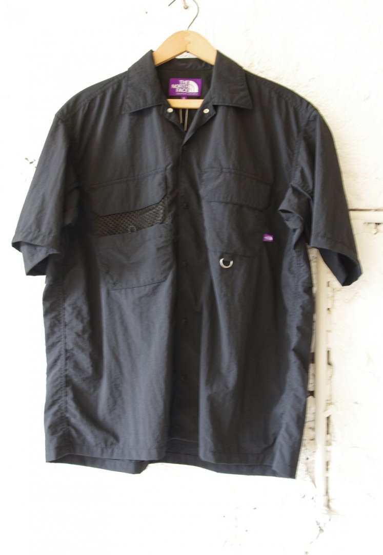 THE NORTH FACE PURPLE LABEL NT3116NT LOUNGE FIELD H/S SHIRT [BLACK 