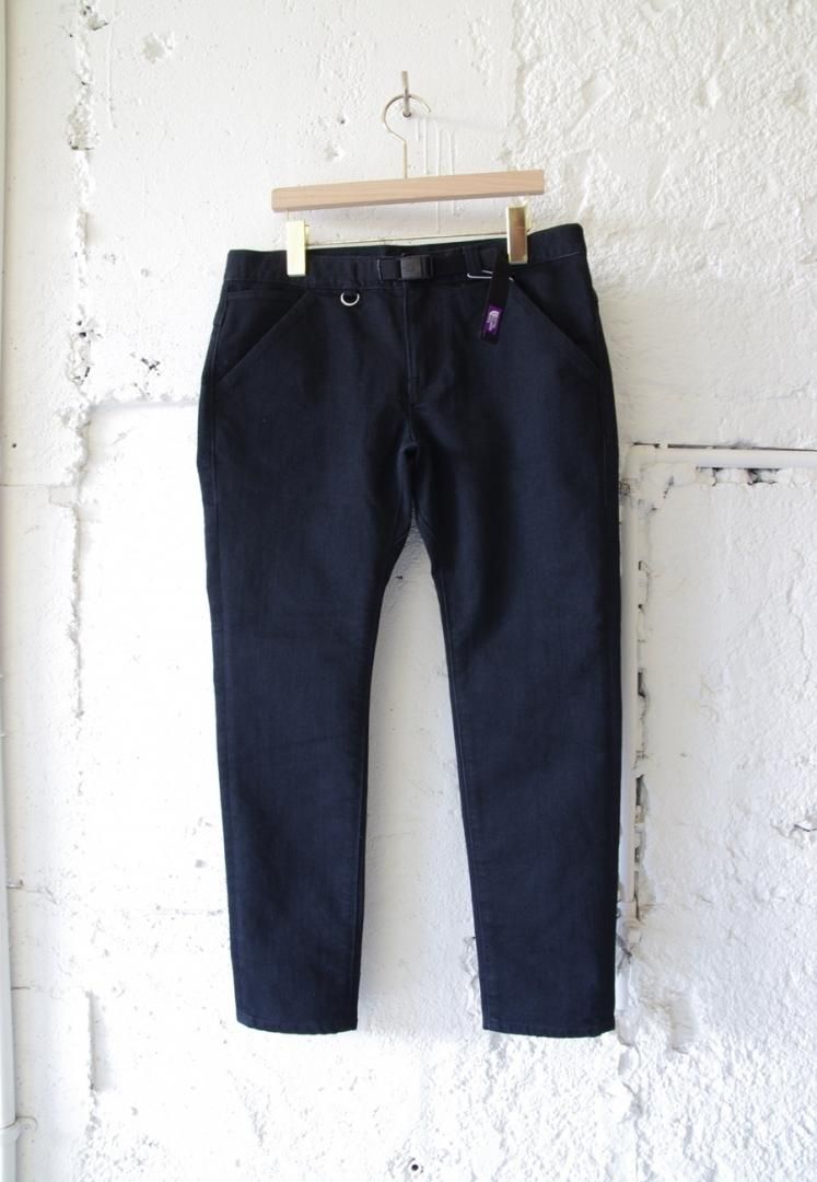 THE NORTHFACE PURPLE LABEL NT5050N WEBBING BELT DENIM PANTS [BLACK]