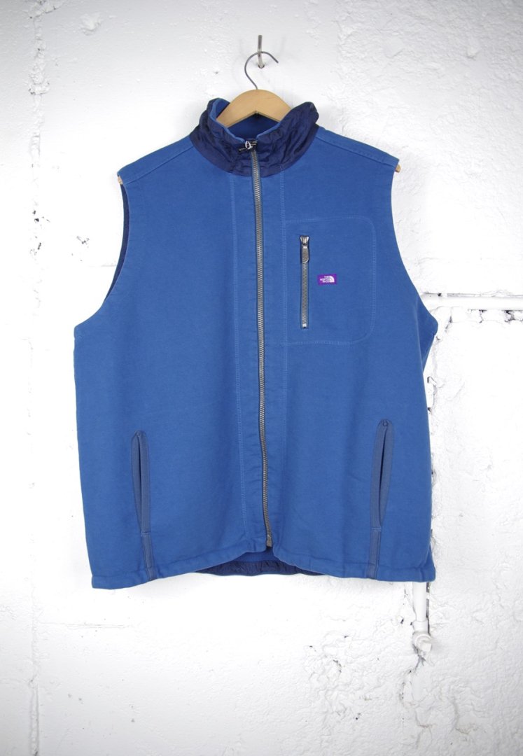 THE NORTH FACE PURPLE LABEL NP2210N High Bulky French Terry Field Vest[TEAL BLUE]