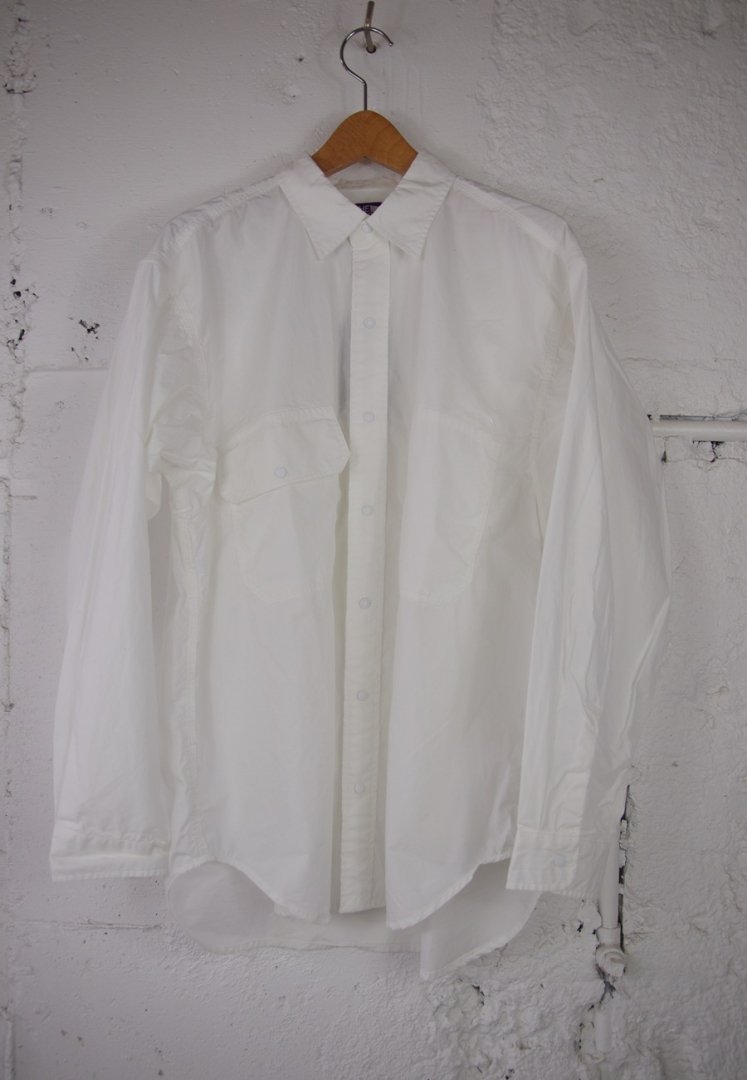 THE NORTH FACE PURPLE LABEL NT3303N FIELD TYPEWRITER SHIRT [WHITE]