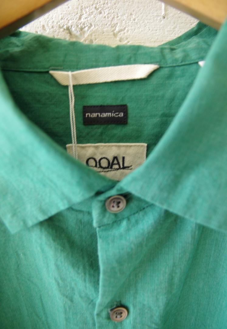 nanamica半袖シャツ グリーン nanamica OOAL Oversized Mock Neck Tee Green 23SP-I（ナナミカ