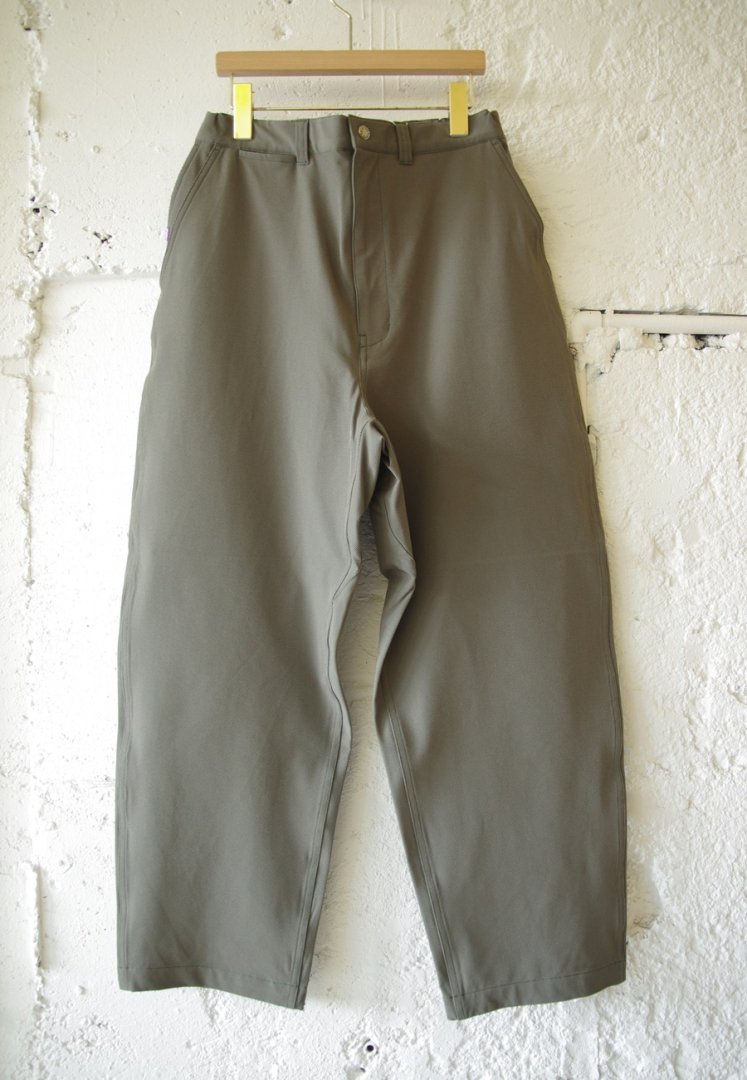 THE NORTH FACE PURPLE LABEL NT5359N STRETCH TWILL WIDE TAPERED FIELD PANTS [SAGE GREEN]