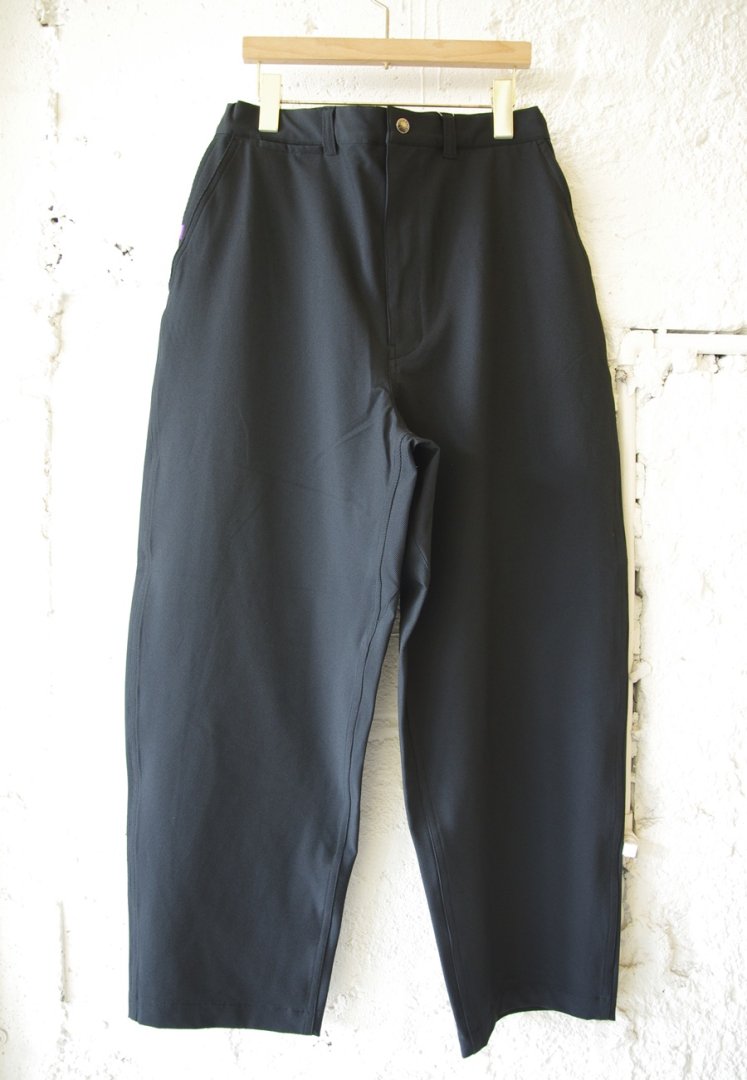 THE NORTH FACE PURPLE LABEL NT5359N STRETCH TWILL WIDE TAPERED FIELD PANTS [BLACK]