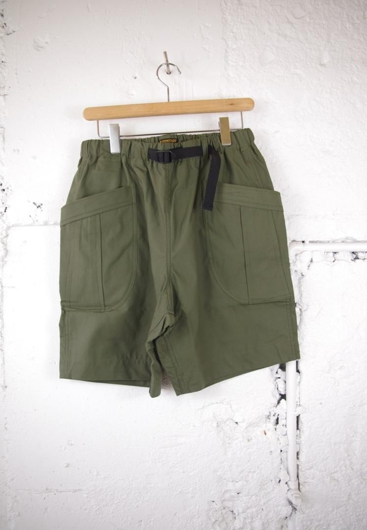 A VONTADE VTD-0357-PT2 FATIGUE SHORTS [OLIVE]