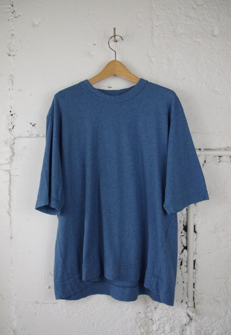 FIRMUM DR_FR1101T5 トップコットン・甘天竺　クルーネック[SMOKE BLUE]