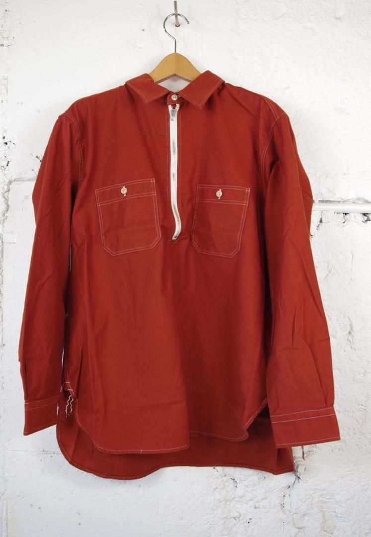 A VONTADE VTD-0386-SH HALF ZIP PULLOVER SHIRTS [BRICK]
