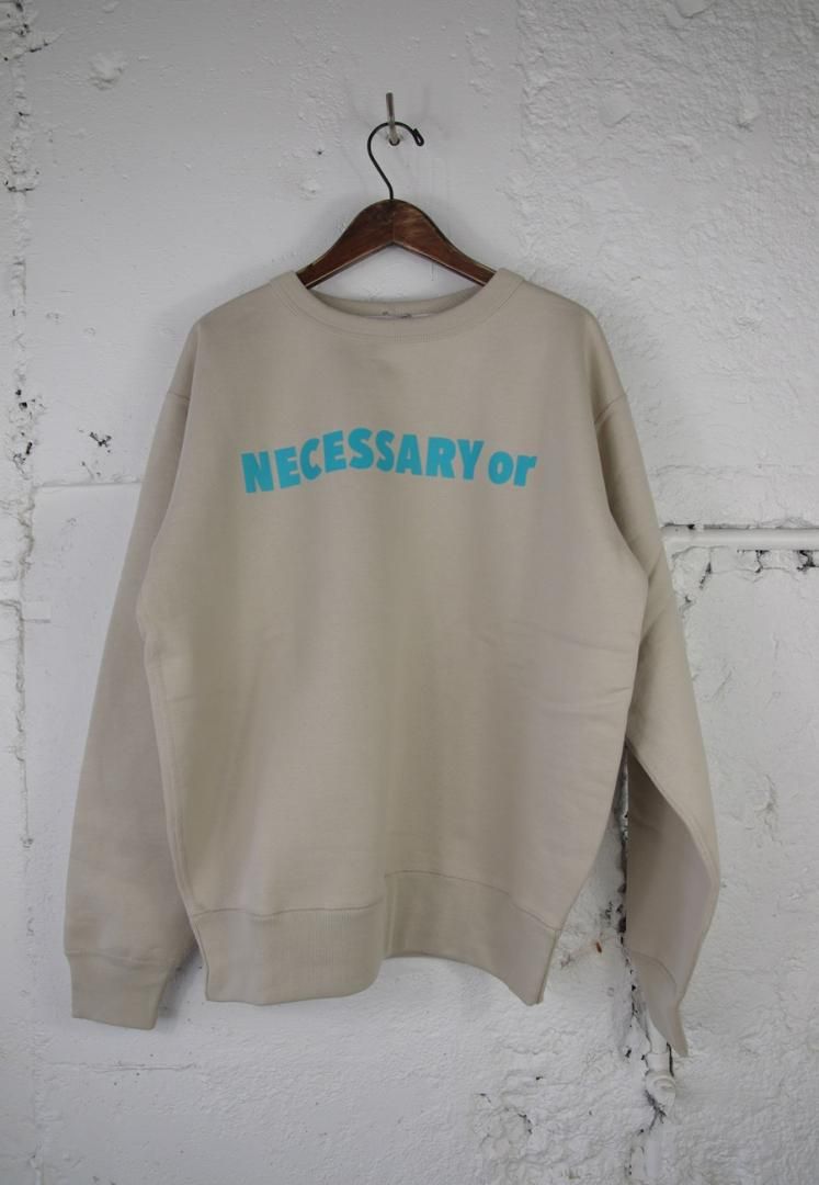 NECESSARY OR UNNECESSARY 90012036 NOUN SWEAT CREW [ECRU]