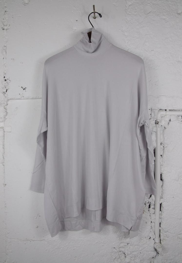 NO CONTROL AIR DR_NC0204TN シルキーテンセル・ベアフライス　タートルネック　オーバーサイズ　[LIGHT GREY]