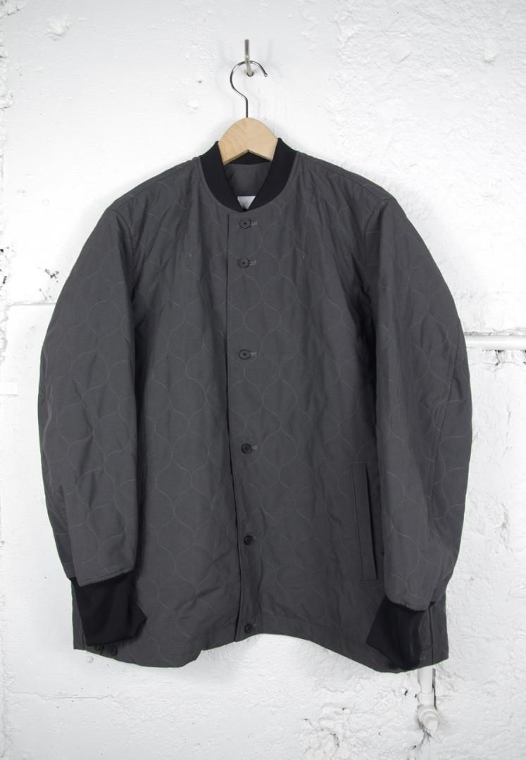 NO CONTROL AIR DR_NC0403JK ポリエステルタイプライター・コマサーモキルト コーチジャケット[DARK GREY]