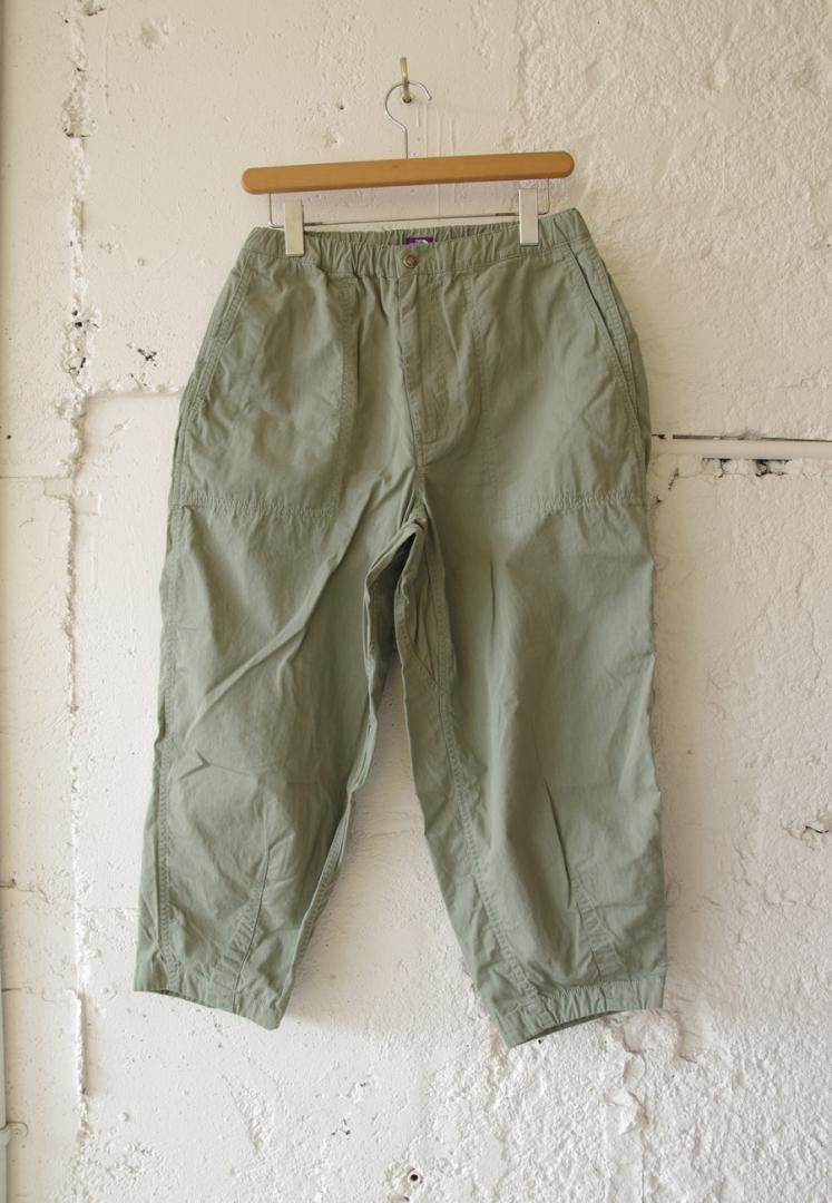 THE NORTH FACE PURPLE LABEL N25SC106 RIPSTOP WIDE CROPPED FIELD PANTS [SAGE GREEN]