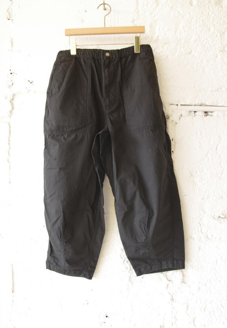 THE NORTH FACE PURPLE LABEL N25SC106 RIPSTOP WIDE CROPPED FIELD PANTS [BLACK]