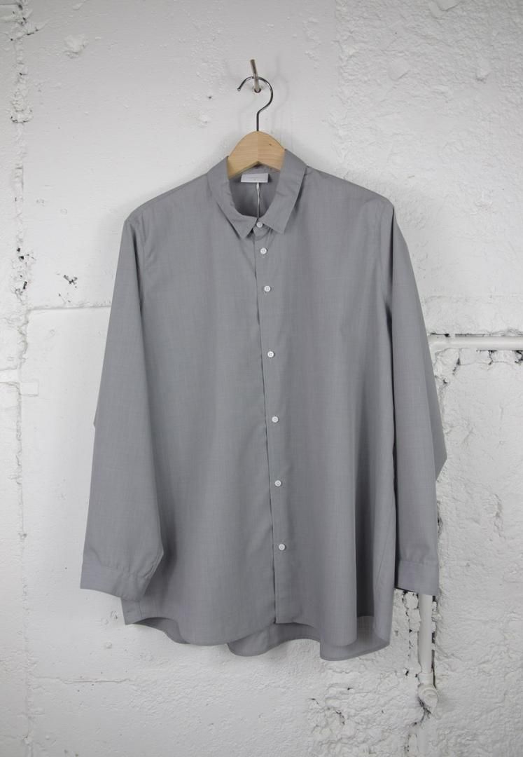 NO CONTROL AIR LE_NC0301SF コンパクトスパンTR・ブロード　台襟付きシャツ　[LIGHT GREY TOP]