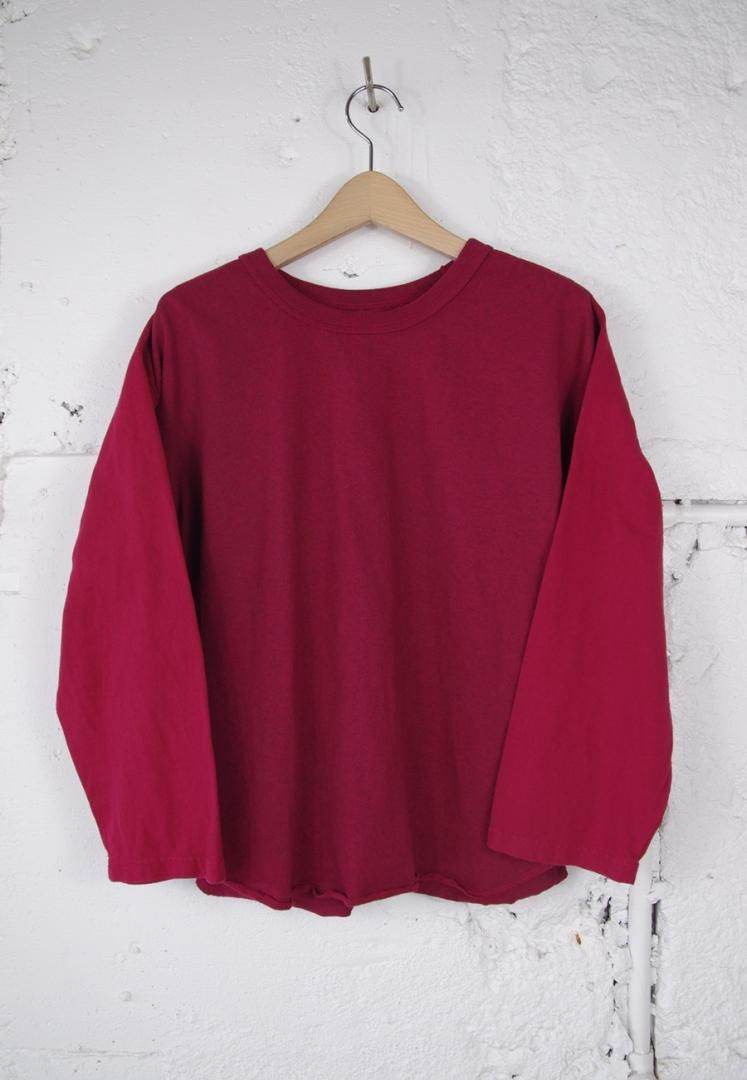 THE NORTH FACE PURPLE LABEL N25SH016 7oz FIELD BASEBALL TEE [CRIMSON]