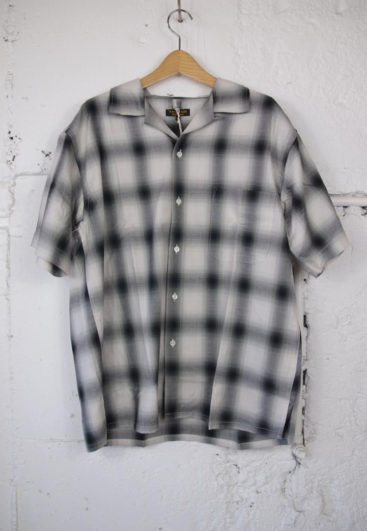 A VONTADE VTD-0383-SH OPEN COLLAR SHIRTS SS [NATURAL SHADOW]