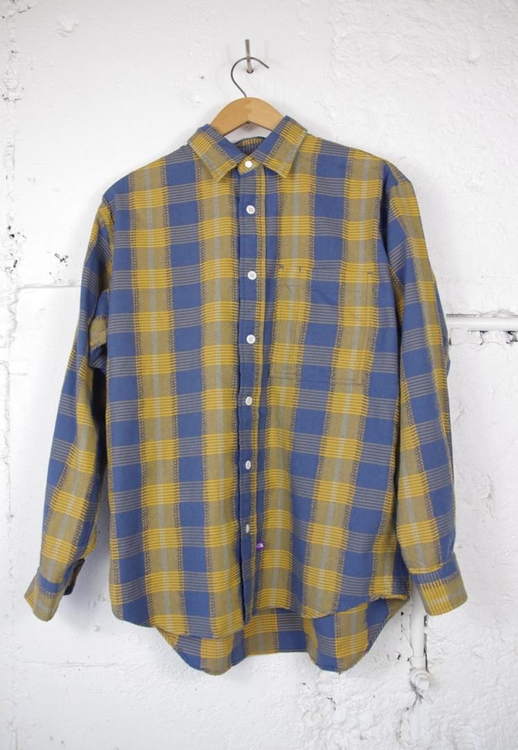 THE NORTH FACE PURPLE LABEL N25SG045 PLAID DOBBY FIELD SHIRT [NAVY]