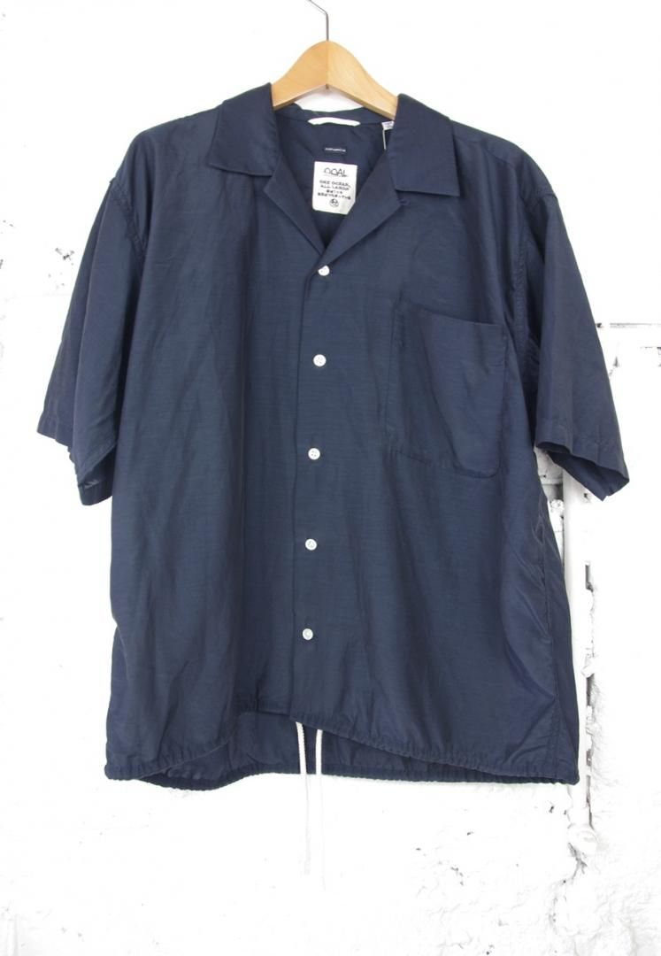 NANAMICA S25SG019 OPEN COLLAR S/S SHIRT [NAVY]