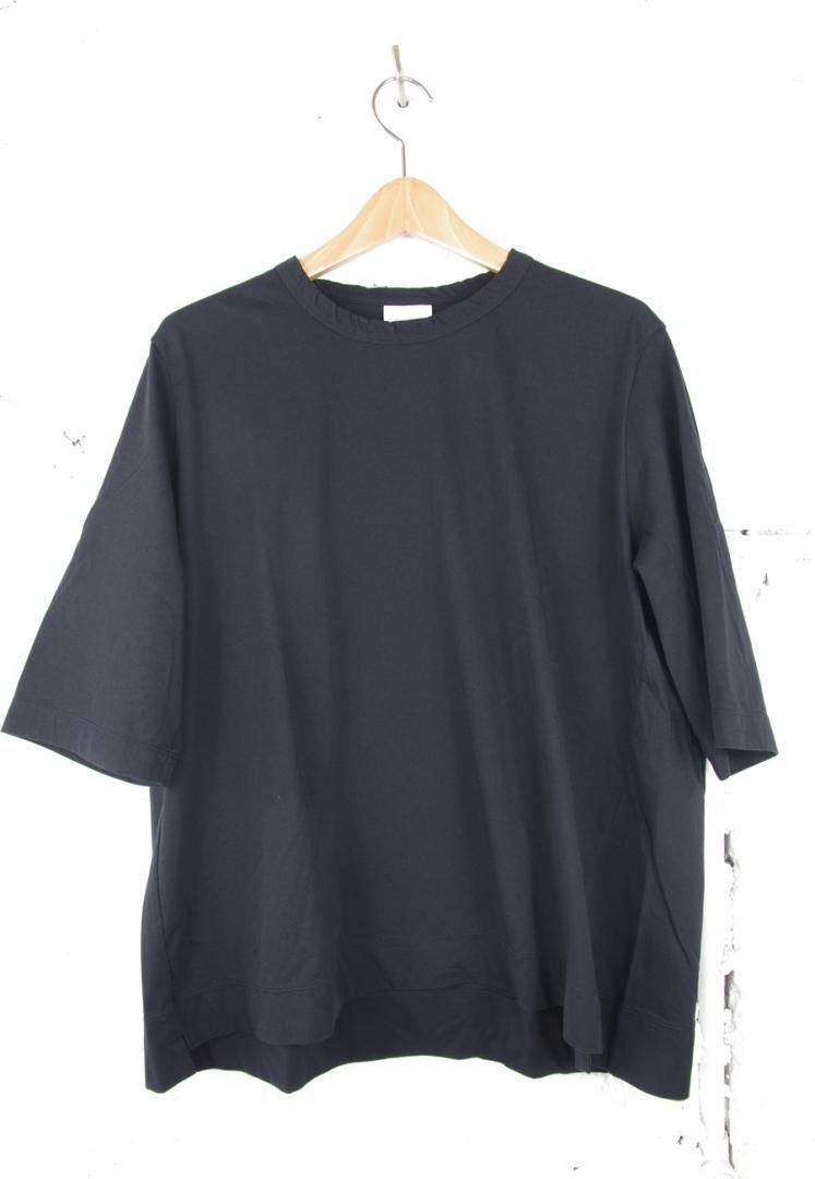 NO CONTROL AIR LE_NC1201T6 コットンボラール天竺　クルーネック[BLACK]