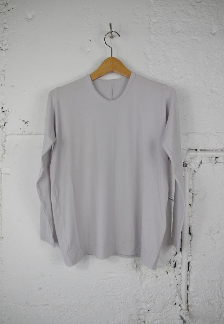 NO CONTROL AIR SN_NC0201TF ベアテン｜シルキーテンセル・ベアフライス　クルーネック　長袖[LIGHT GREY]