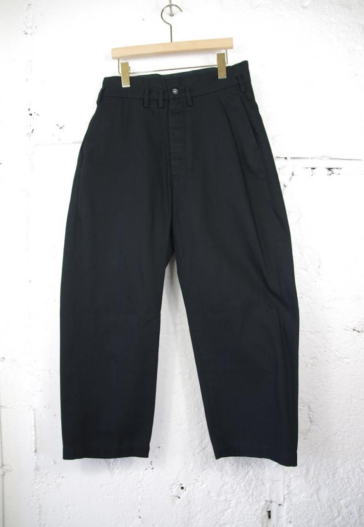 FIRMUM SN_FR0707PF スタヘリ｜1/8コットン・スタンダードヘリンボン　ワイドシルエット　[BLACK]