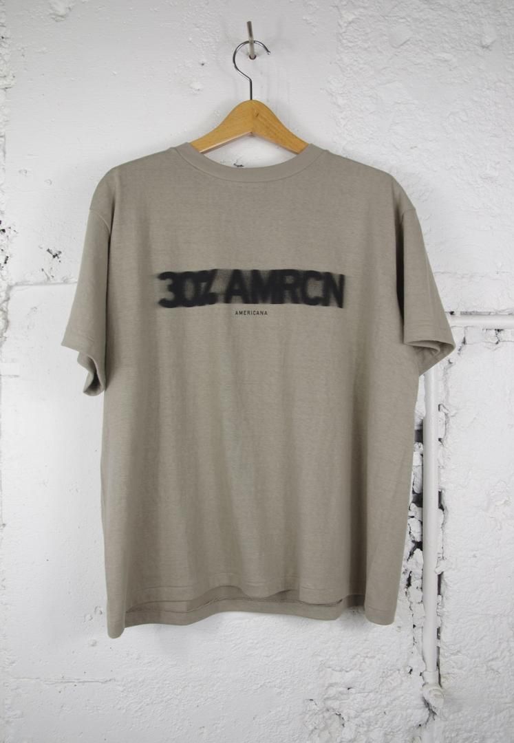 AMERICANA BRF-750A/2 ラフィー丸胴　プリントT [グレージュ]