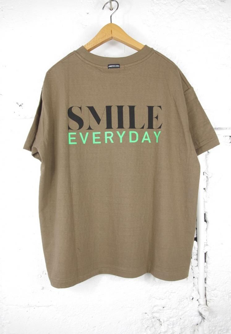 AMERICANA BRF-750A/3 ラフィー丸胴　プリントT [ブラウン]