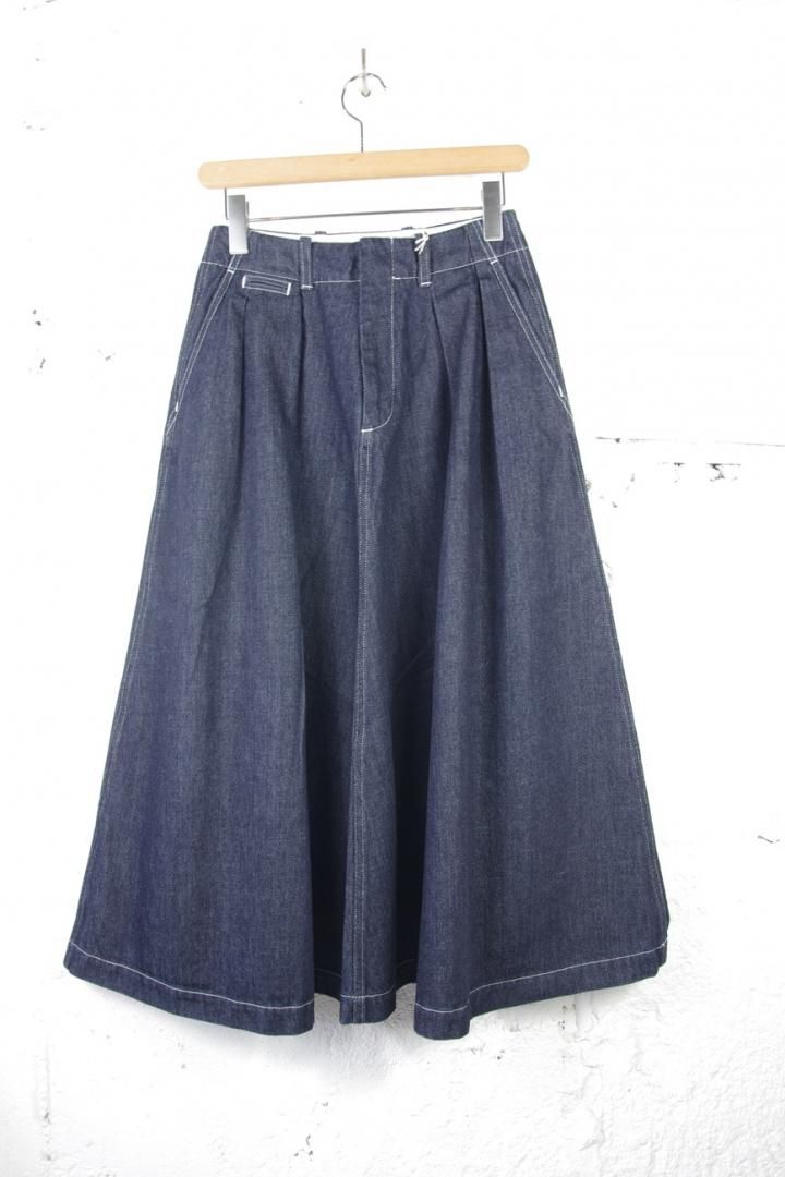 NANAMICA S25FE070 DENIM SKIRT [INDIGO]
